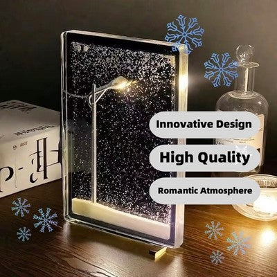 Magic Snowy Landscape Night Light - USB DIY Desktop Decor