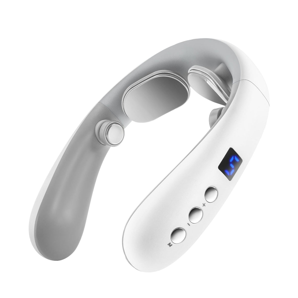 Smart Neck Massager with Heat - TENS Pulse Cordless Shoulder Pain Relief