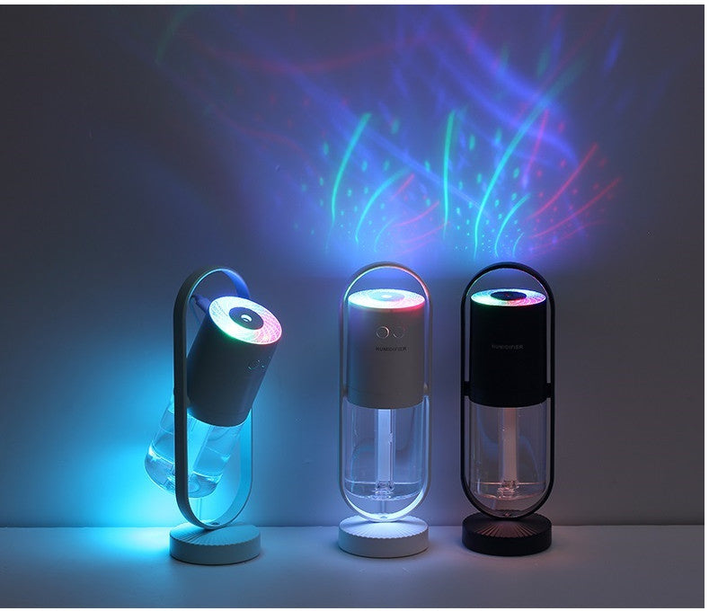 Magic Shadow Humidifier Projector Night Light USB Air Aroma
