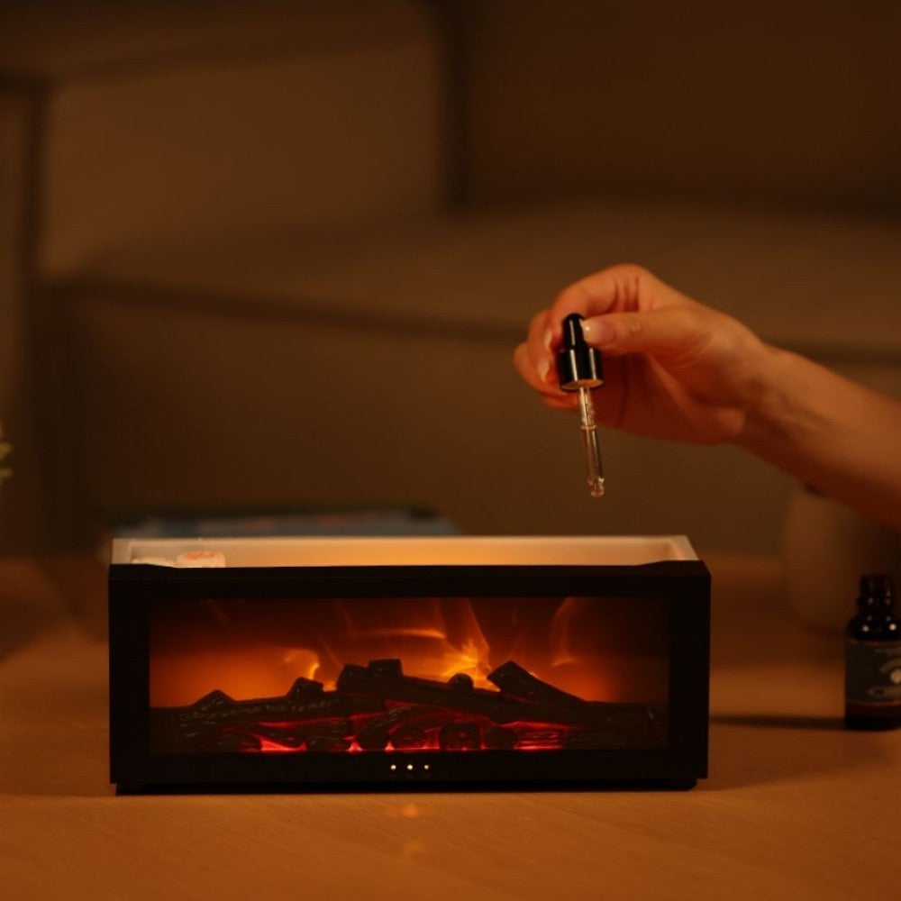 Fireplace Simulation Flame Aromatherapy Diffuser Home Decor