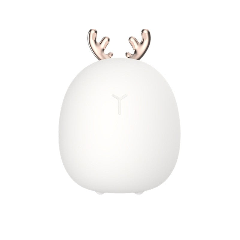 Cartoon Deer Night Light USB Charge Silicone Kids Bedroom